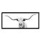 Stupell Industries Longhorn Cattle Gazing Modern Photography Framed Giclee Art